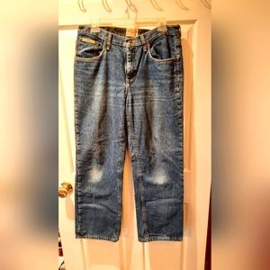Schmidt Workwear Jeans Womans 10 Blue Denim Lined Outdoor Workwear Streetwear